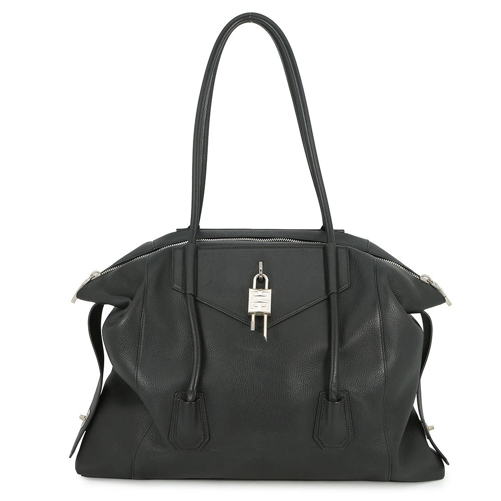 Givenchy Antigona Lock Tote Bag Soft Leather Black